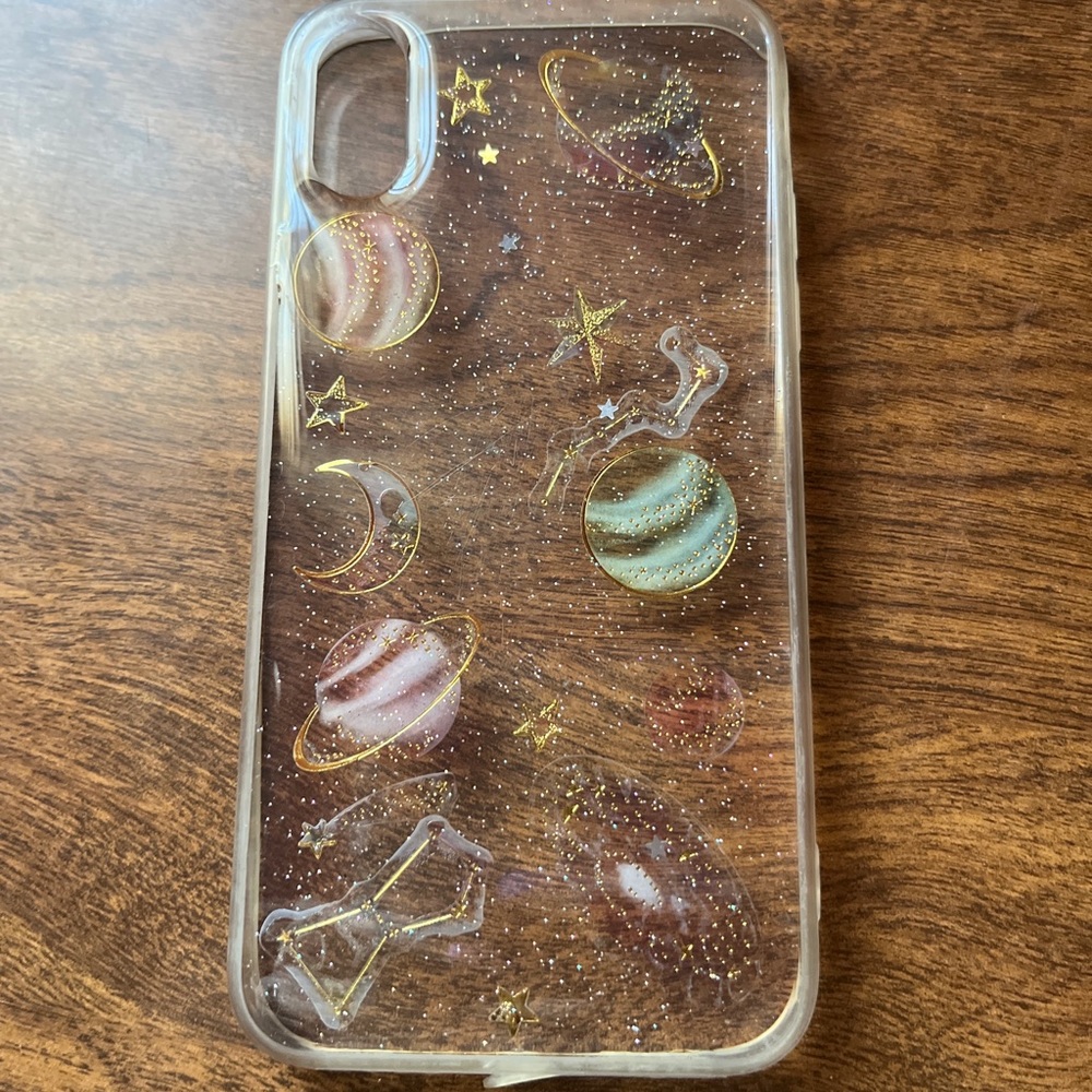iPhone 10 clear galaxy case